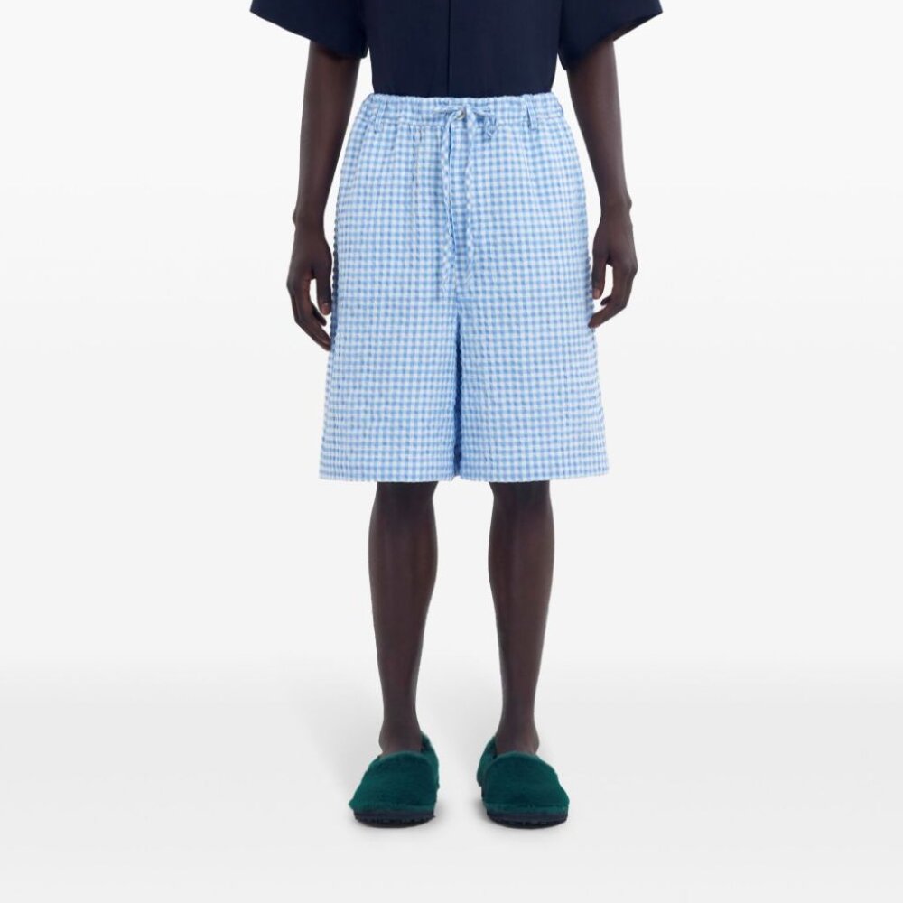BNWT SS25 MARNI GINGHAM SEERSUCKER SHORTS 52